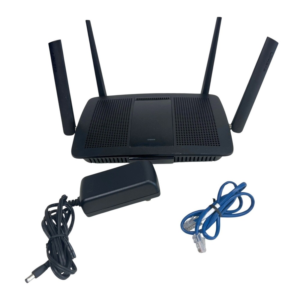 Linksys EA8500 Max-Stream AC2600 MU-MIMO Dual-Band Gigabit WiFi Router Black